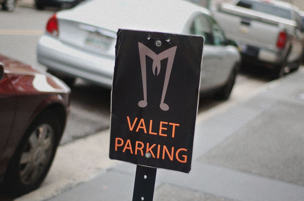 Wilsonville Valet Parking sign